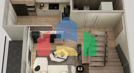 Квартири планування 2 + 1 дуплекс в мікрорайоні хурма-Анталія