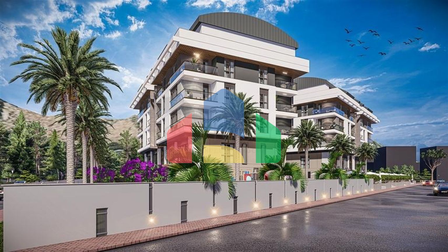 Квартири планування 2 + 1 дуплекс в мікрорайоні хурма-Анталія