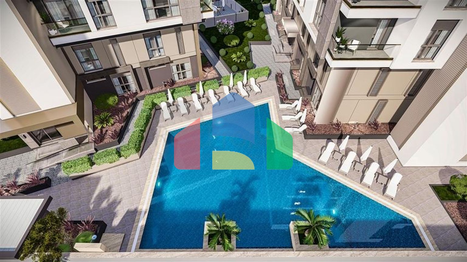 Квартири планування 2 + 1 дуплекс в мікрорайоні хурма-Анталія