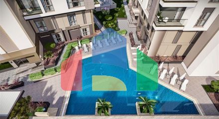 Квартири планування 2 + 1 дуплекс в мікрорайоні хурма-Анталія