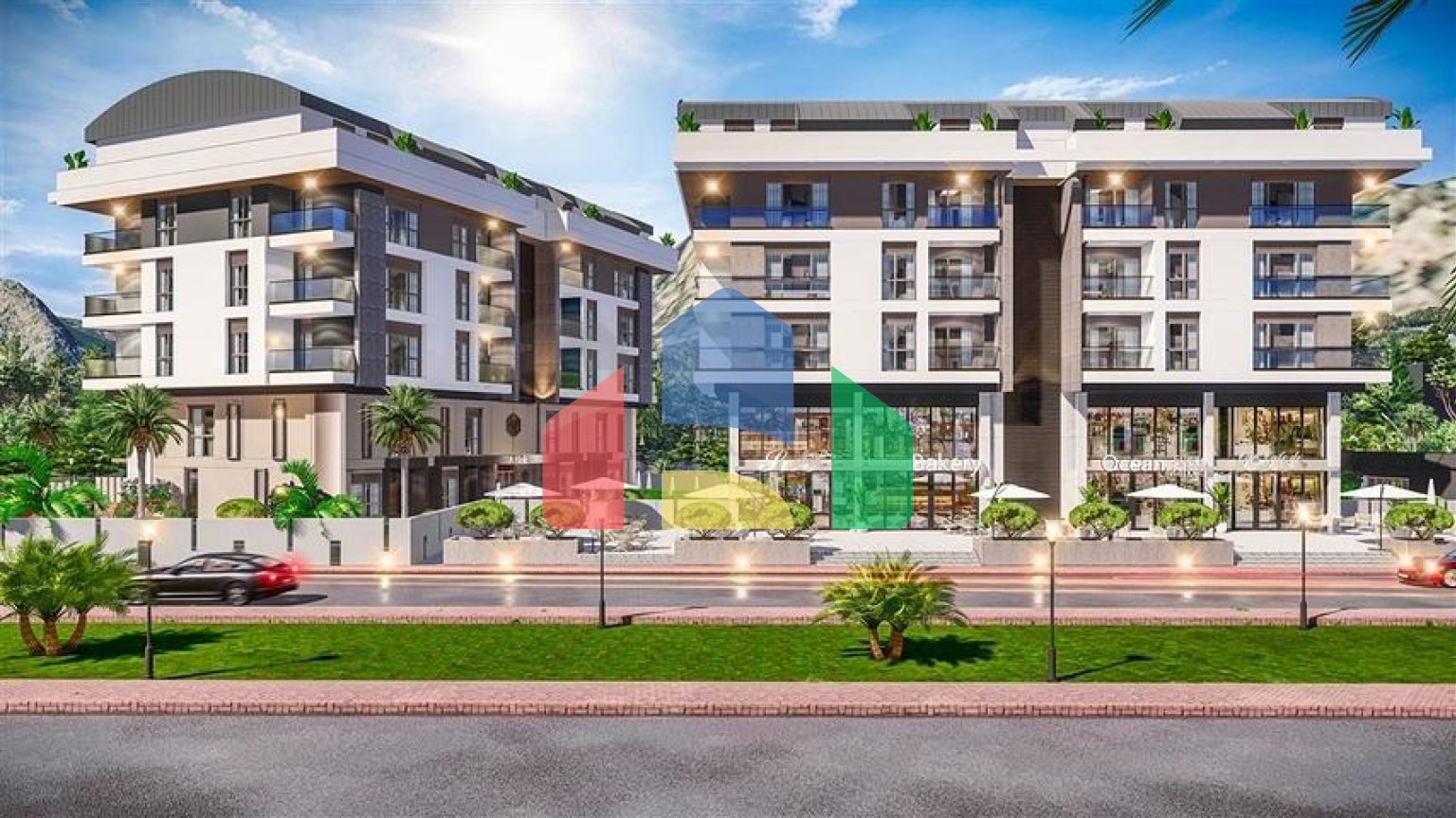 Квартири планування 2 + 1 дуплекс в мікрорайоні хурма-Анталія