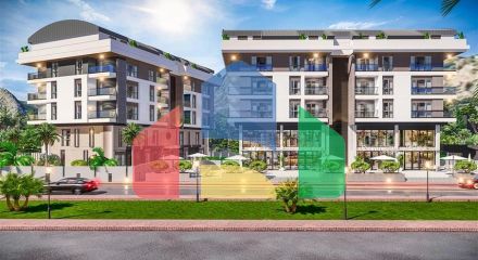 Квартири планування 2 + 1 дуплекс в мікрорайоні хурма-Анталія