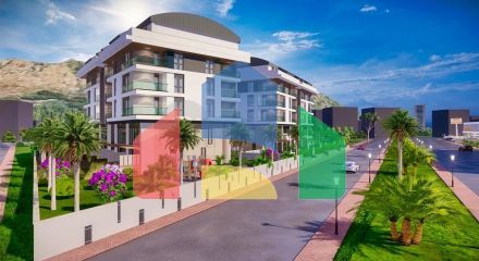 Квартири планування 2 + 1 дуплекс в мікрорайоні хурма-Анталія