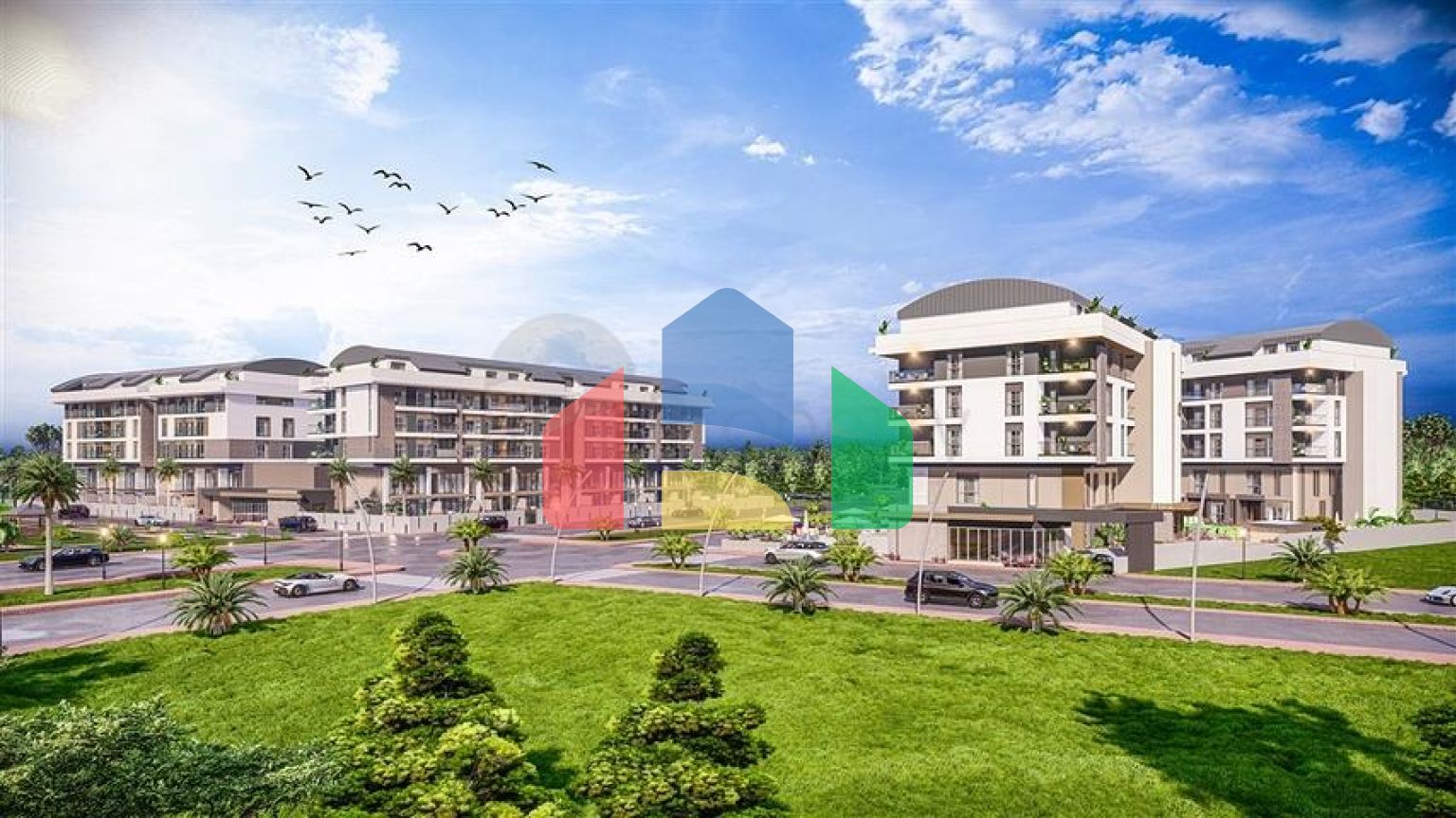 Квартири планування 2 + 1 дуплекс в мікрорайоні хурма-Анталія