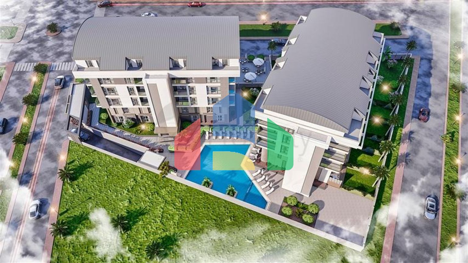 Квартири планування 2 + 1 дуплекс в мікрорайоні хурма-Анталія