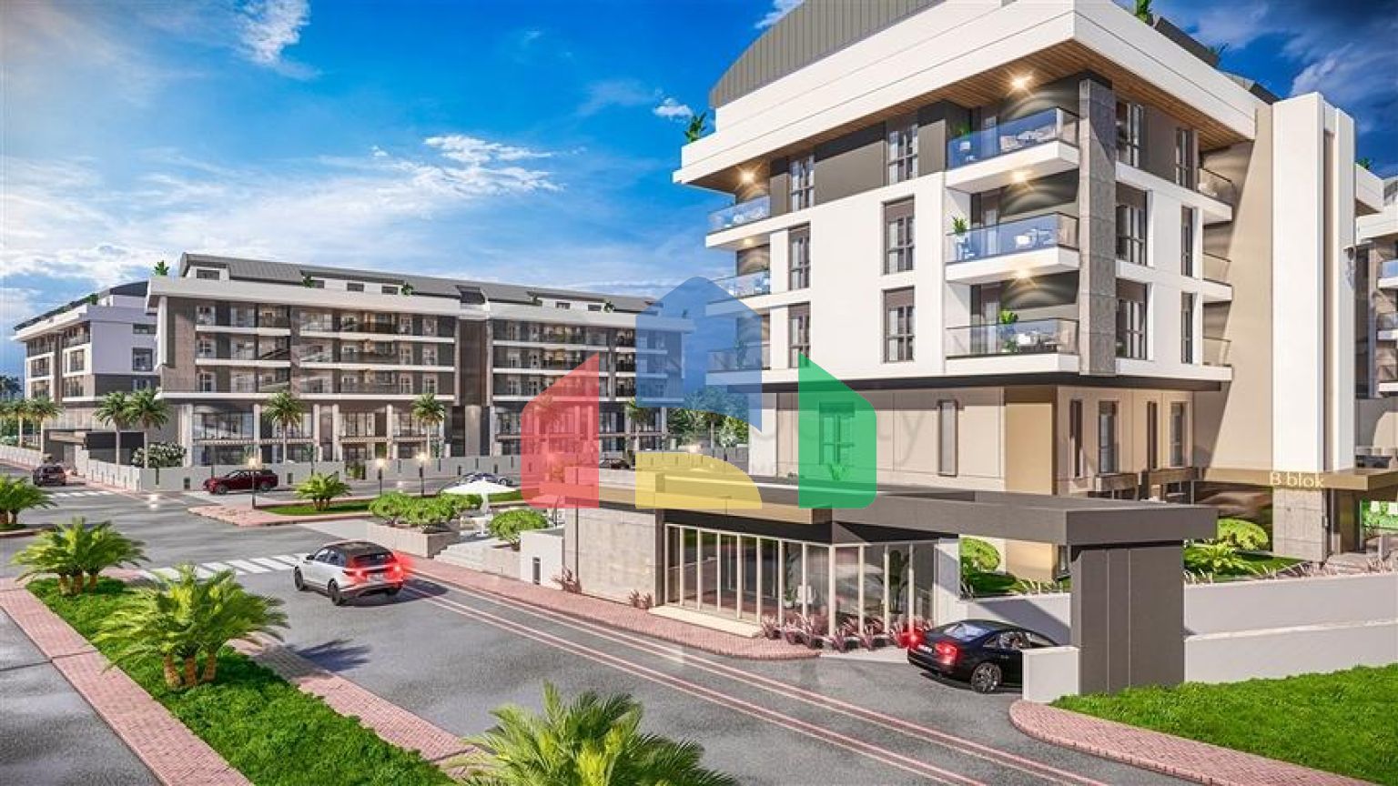 Квартири планування 2 + 1 дуплекс в мікрорайоні хурма-Анталія