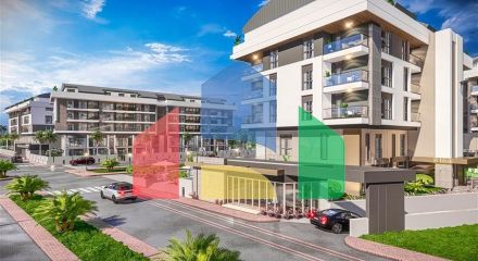 Квартири планування 2 + 1 дуплекс в мікрорайоні хурма-Анталія