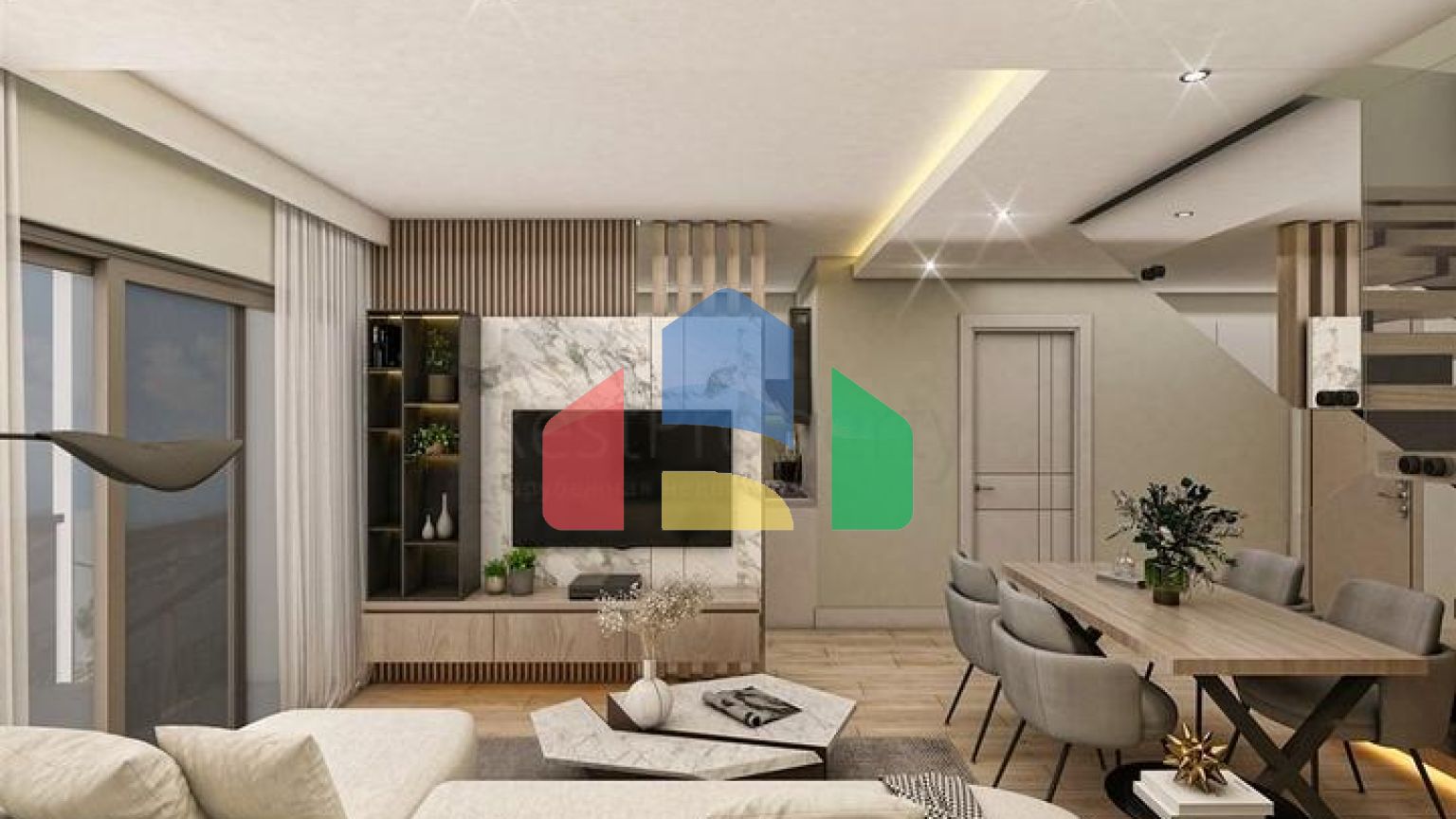 Квартири планування 2 + 1 дуплекс в мікрорайоні хурма-Анталія