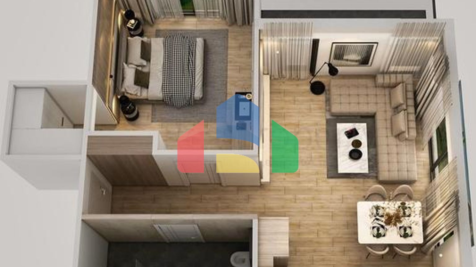 Квартири планування 2 + 1 дуплекс в мікрорайоні хурма-Анталія