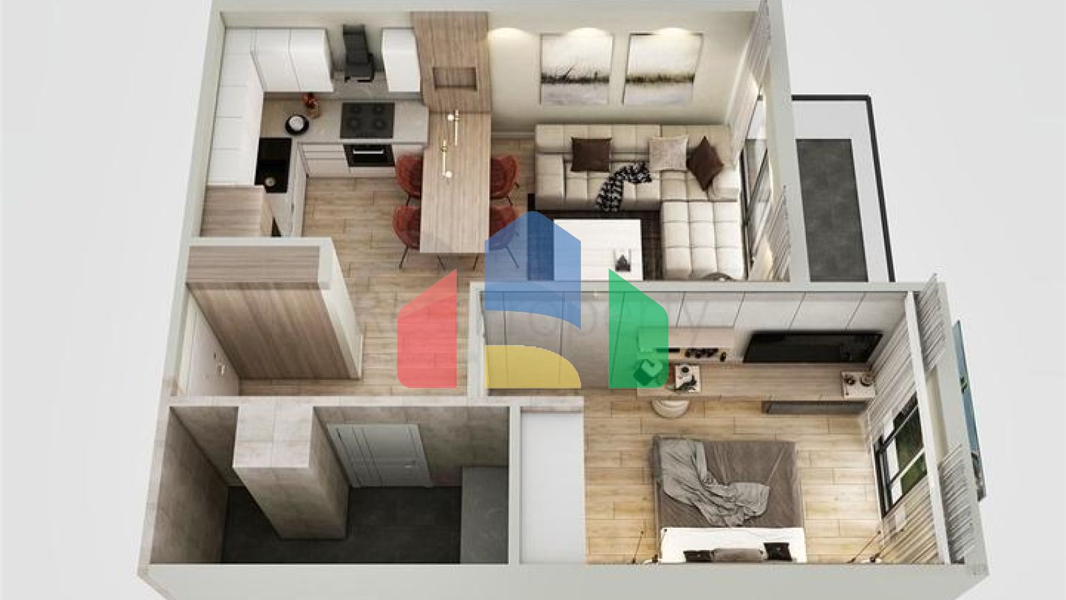 Квартири планування 2 + 1 дуплекс в мікрорайоні хурма-Анталія