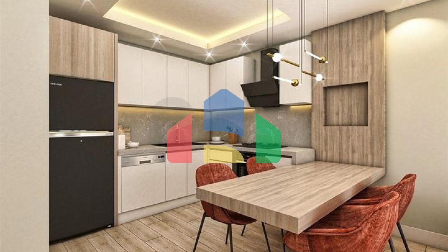 Квартири планування 2 + 1 дуплекс в мікрорайоні хурма-Анталія