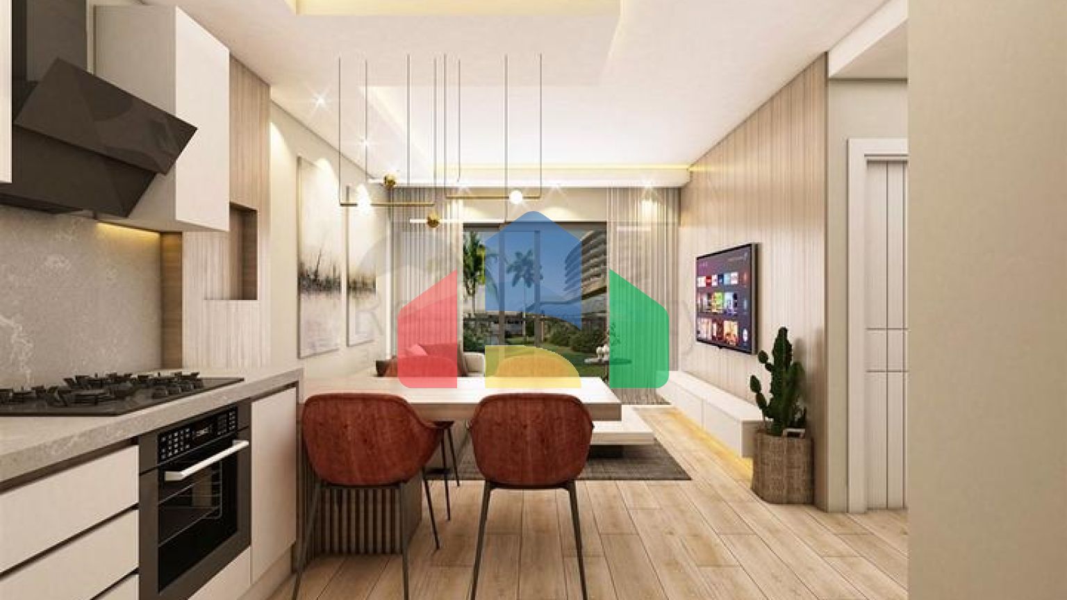 Квартири планування 2 + 1 дуплекс в мікрорайоні хурма-Анталія