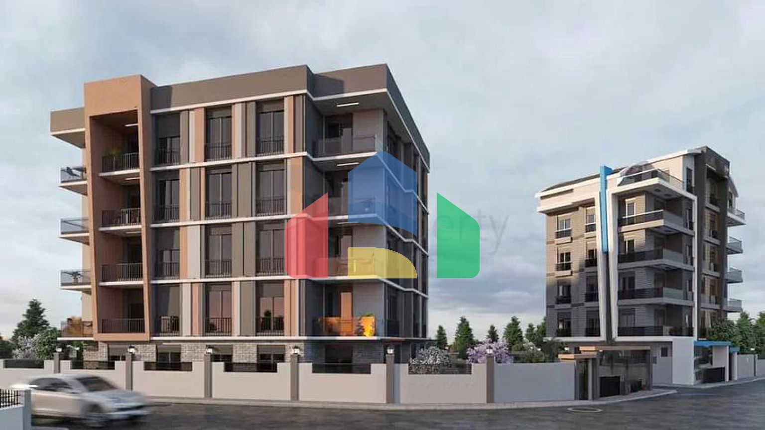 Квартири планування 3+1 , 4+1 і 6 + 1 дуплекс в мікрорайоні Кизилтопрак-Анталія