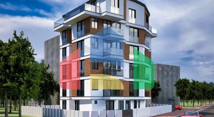 Квартири планування 2 + 1 і 4 + 1 в мікрорайоні Гебізлі - Анталія