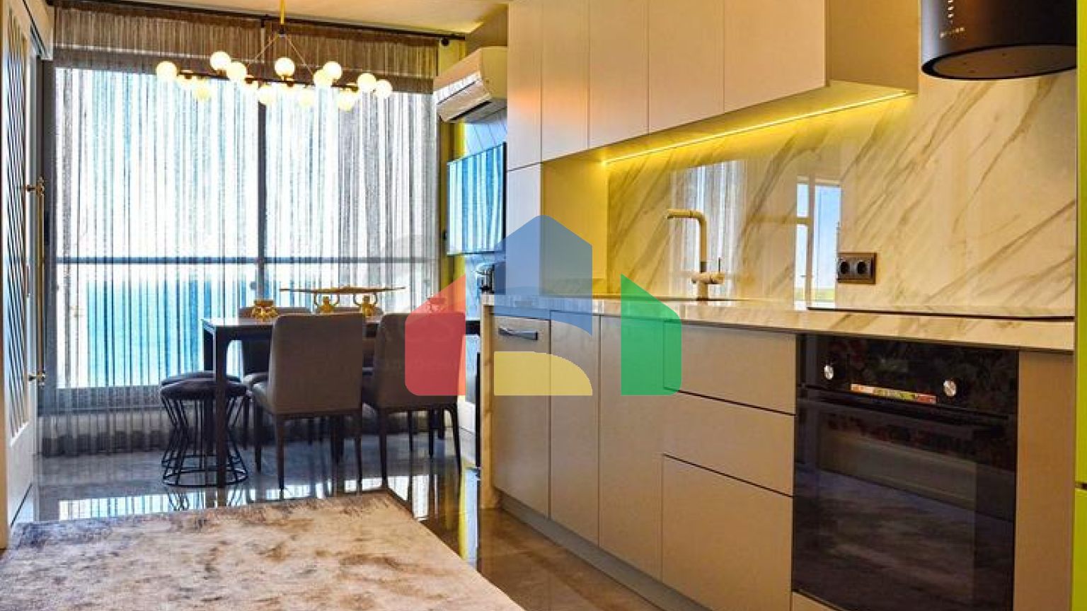 Квартира планування 3 + 1 в мікрорайоні Бахчелі Евлерь - Анталія