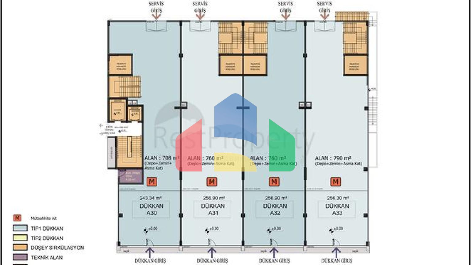Комерційне приміщення під офіс в центрі міста Анталія