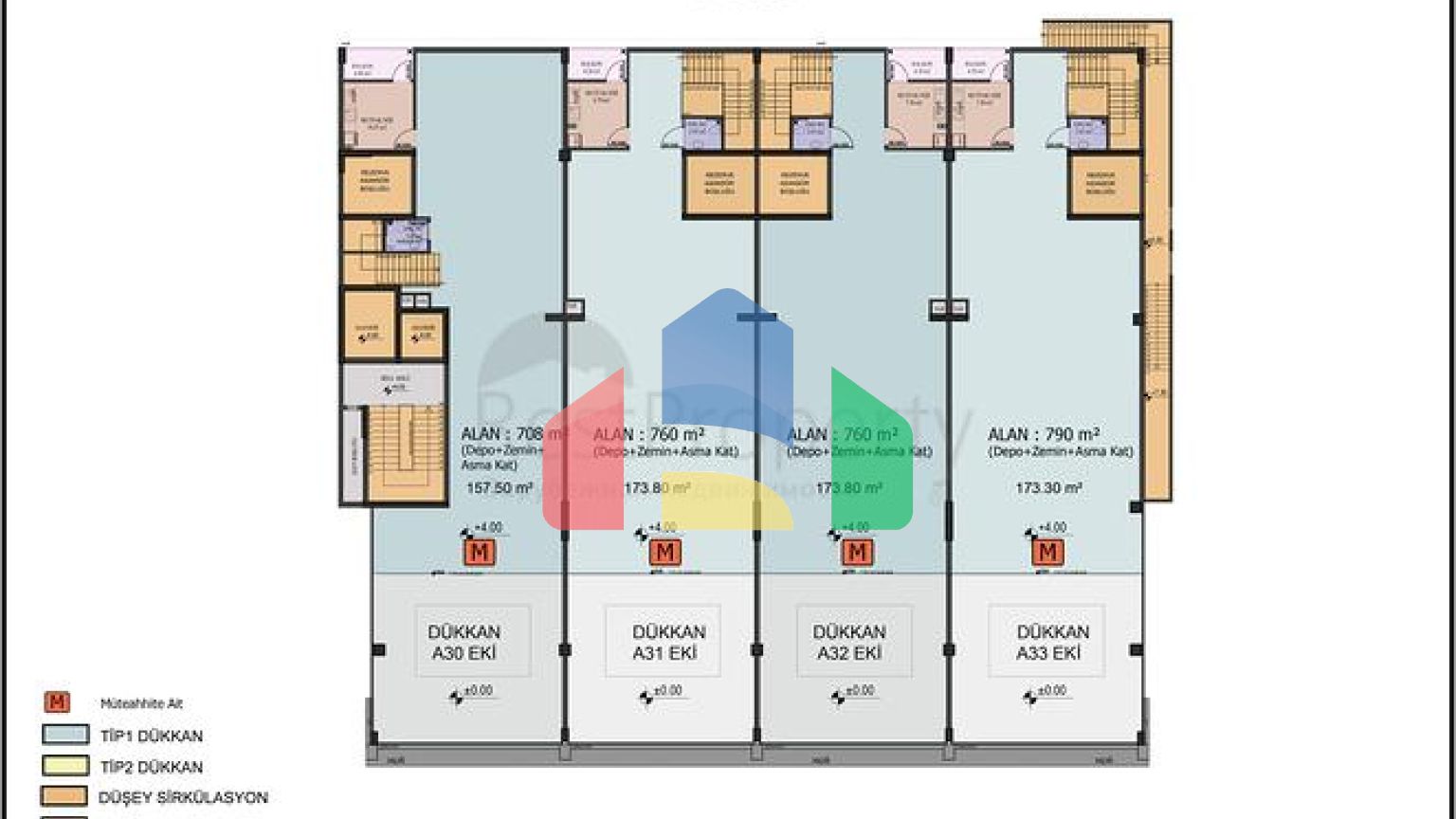 Комерційне приміщення під офіс в центрі міста Анталія