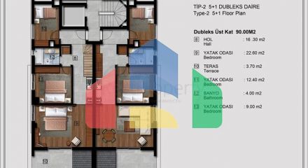Квартири планування 2 + 1, 4 + 1 і 5 + 1 в центрі міста Анталія