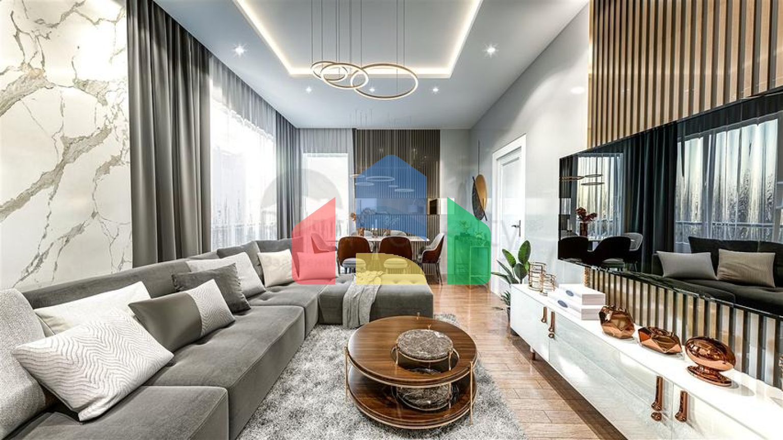 Квартири планування 2+1 , 4+1 і 5 + 1 дуплекс в центрі міста Анталія