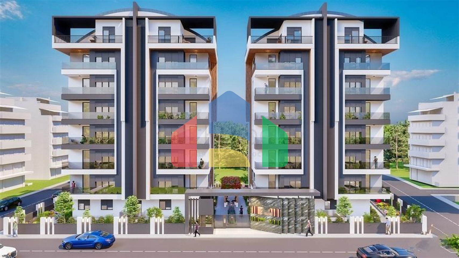 Квартири планування 2+1 , 4+1 і 5 + 1 дуплекс в центрі міста Анталія