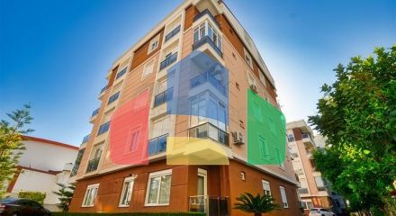 A 3+1 apartment in the Kyzyltoprak - Antalya neighborhood