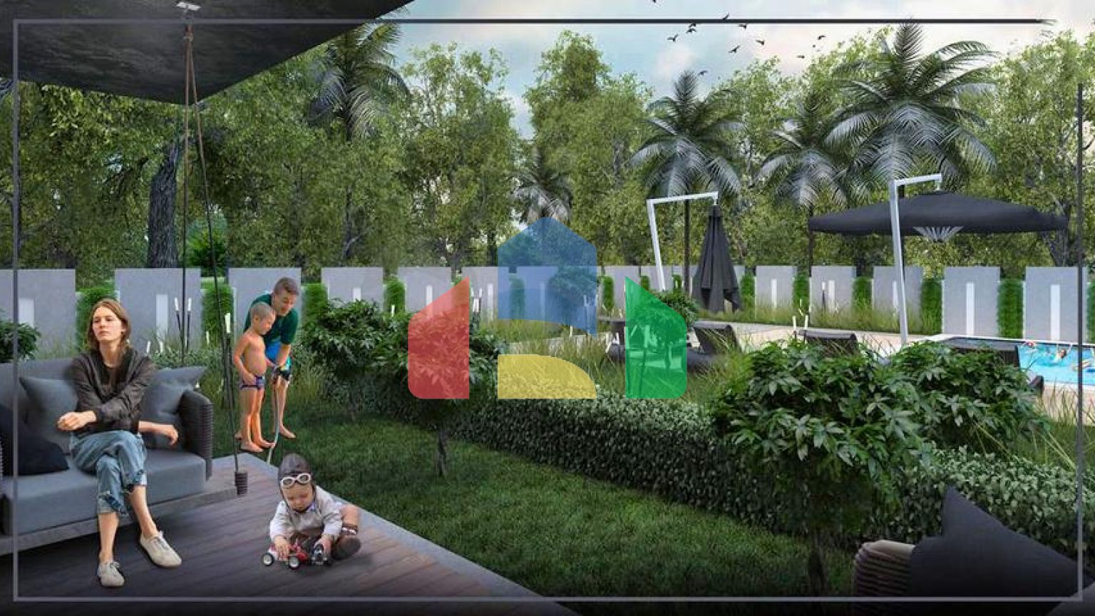 Квартиры планировки 2+1 и 3+1 в микрорайоне Ешильбахче - Анталья