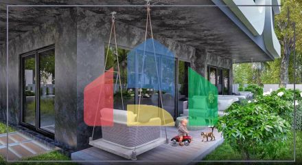 Квартиры планировки 2+1 и 3+1 в микрорайоне Ешильбахче - Анталья