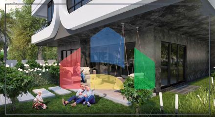 Квартиры планировки 2+1 и 3+1 в микрорайоне Ешильбахче - Анталья