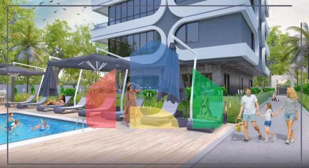 Квартиры планировки 2+1 и 3+1 в микрорайоне Ешильбахче - Анталья