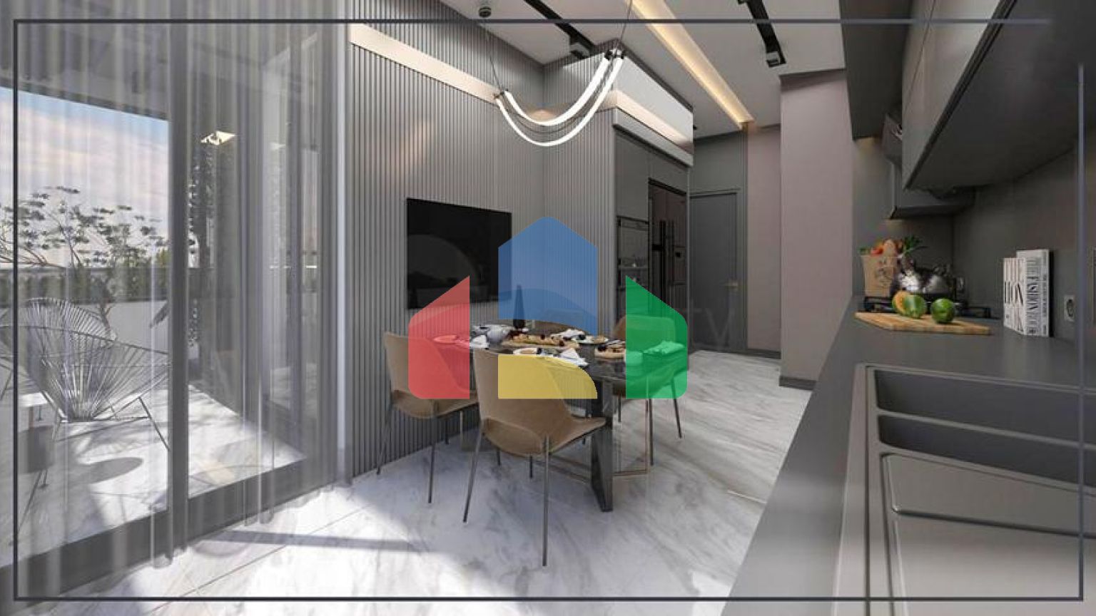 Квартиры планировки 2+1 и 3+1 в микрорайоне Ешильбахче - Анталья