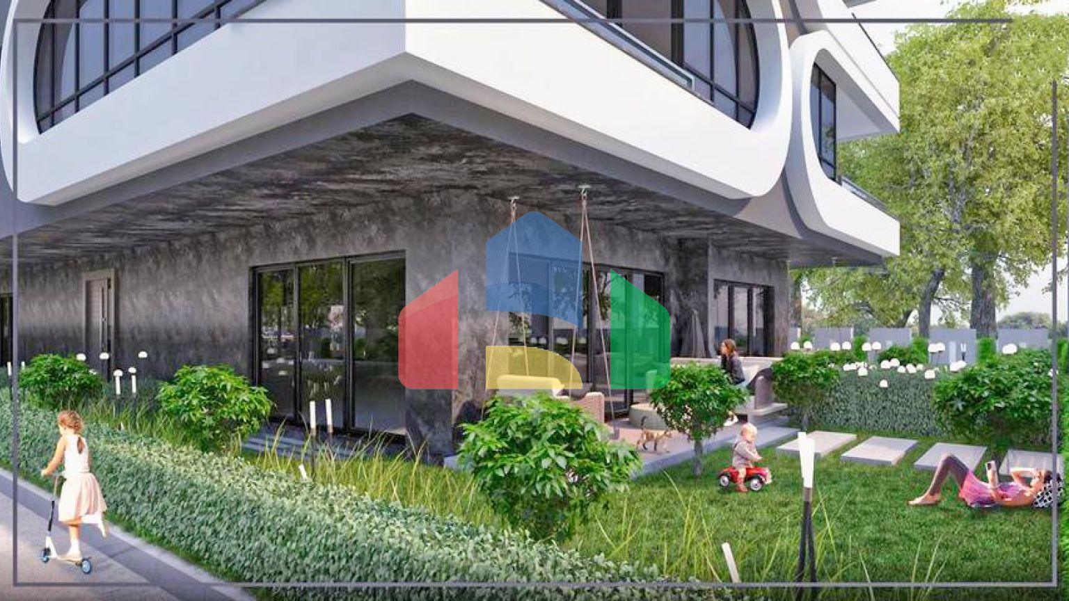 Квартиры планировки 2+1 и 3+1 в микрорайоне Ешильбахче - Анталья