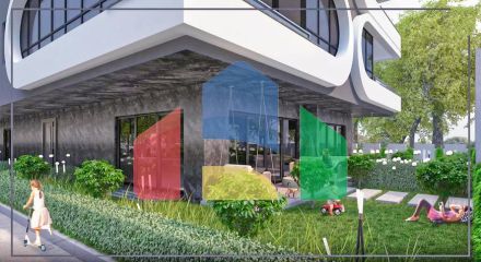 Квартиры планировки 2+1 и 3+1 в микрорайоне Ешильбахче - Анталья