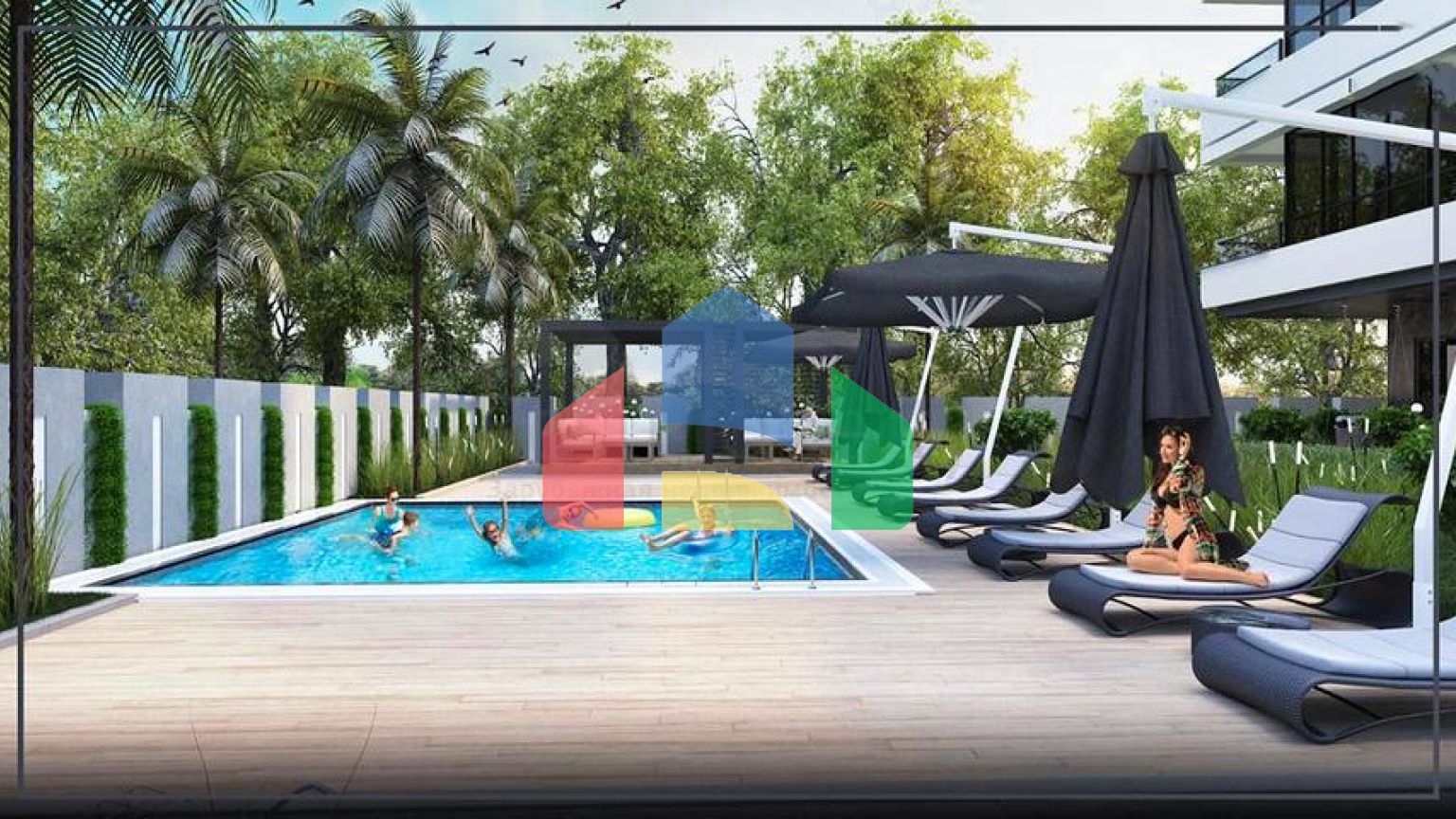 Квартиры планировки 2+1 и 3+1 в микрорайоне Ешильбахче - Анталья