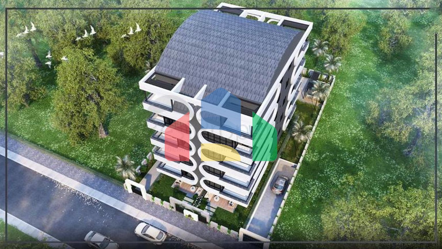 Квартиры планировки 2+1 и 3+1 в микрорайоне Ешильбахче - Анталья