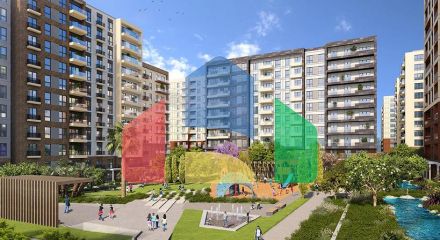 Квартира планировки 2+1 в районе Кепез - Анталия