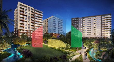 Квартира планировки 2+1 в районе Кепез - Анталия