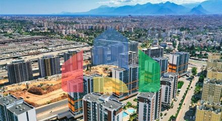 Квартира планування 1 + 1 в районі Кепез - Анталія