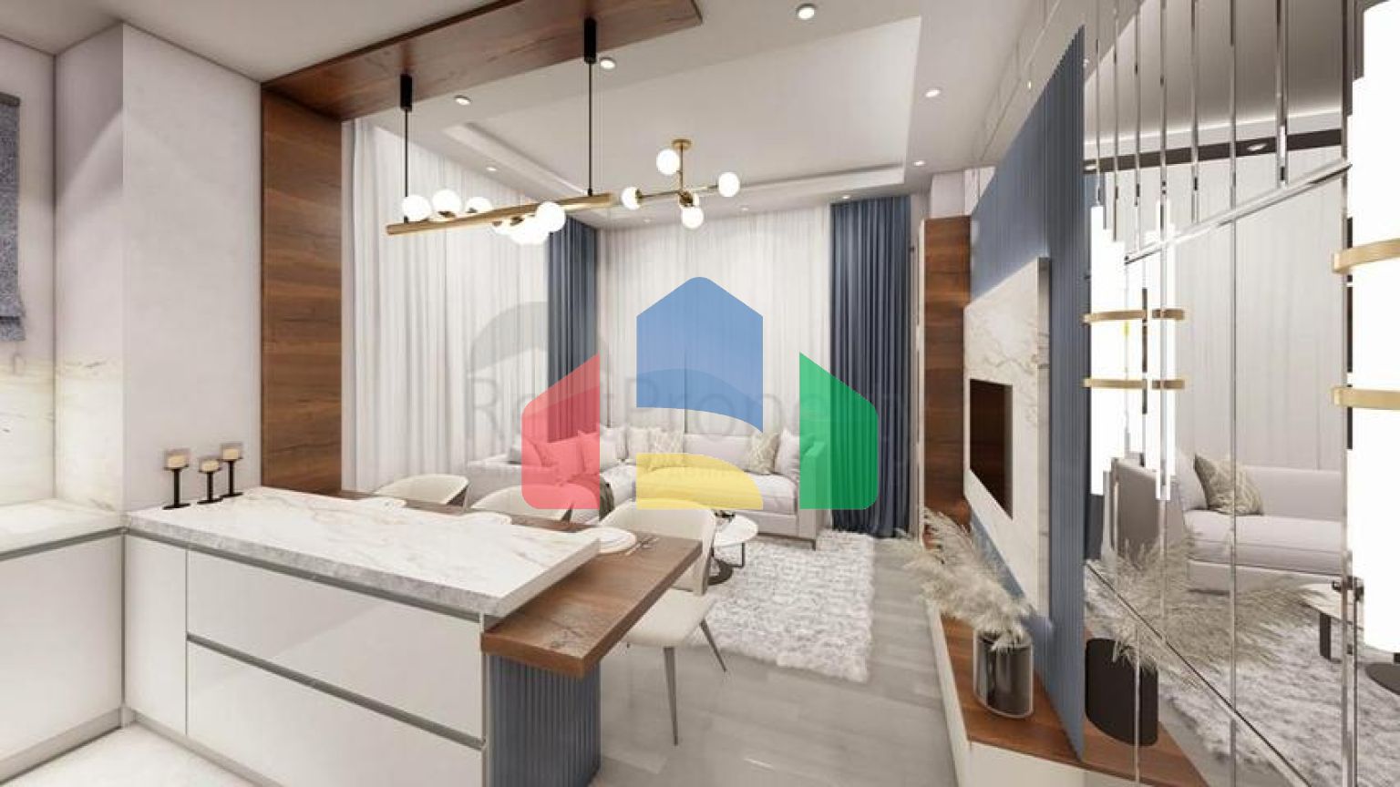 Квартири планування 1 + 1 в районі Кепез - Анталія