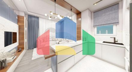 Квартири планування 1 + 1 в районі Кепез - Анталія