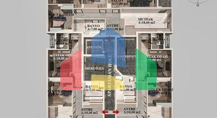 Квартири планування 2+1 , 3+1 і 4+1 в районі Кепез - Анталія