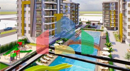 Квартири планування 2+1 , 3+1 і 4+1 в районі Кепез - Анталія