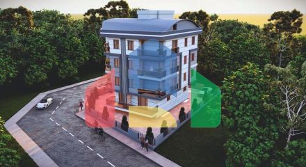 Квартири планування 2+1 і 3+1 дуплекс в районі Кепез-Анталія