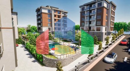 Квартира планировки 1+1 в районе Кепез - Анталия