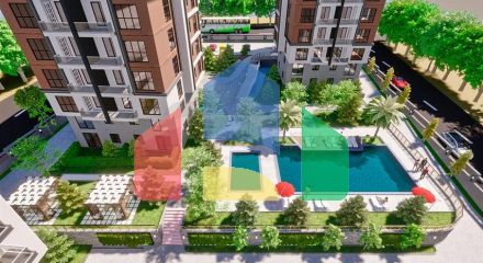 Квартира планировки 1+1 в районе Кепез - Анталия