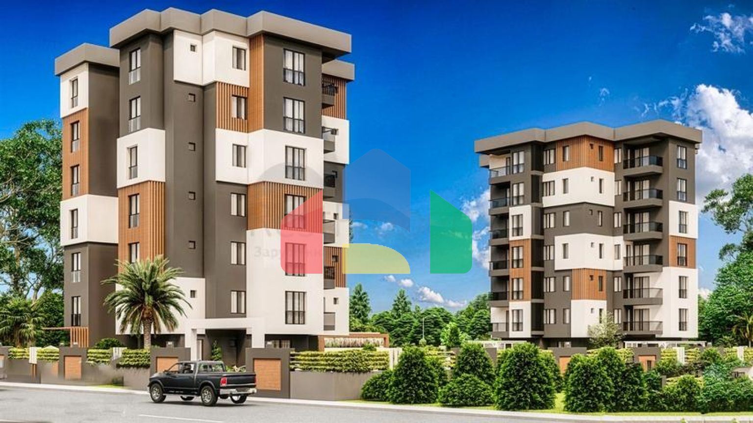 Квартири планування 1+1,2+1 в районі Кепез-Анталія