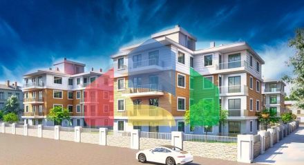 2+1 and 3+1 apartments in Kepez - Antalya area