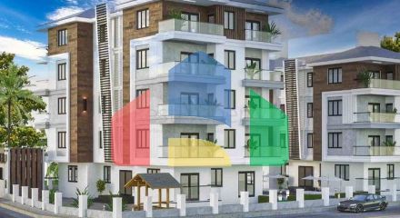 Квартира з басейном планування 2 + 1 в районі Кепез - Анталія