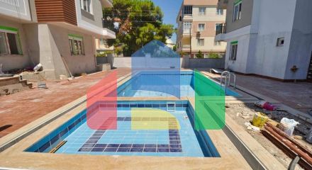 Квартира з басейном планування 2 + 1 в районі Кепез - Анталія