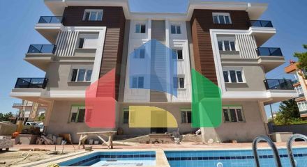 Квартира з басейном планування 2 + 1 в районі Кепез - Анталія