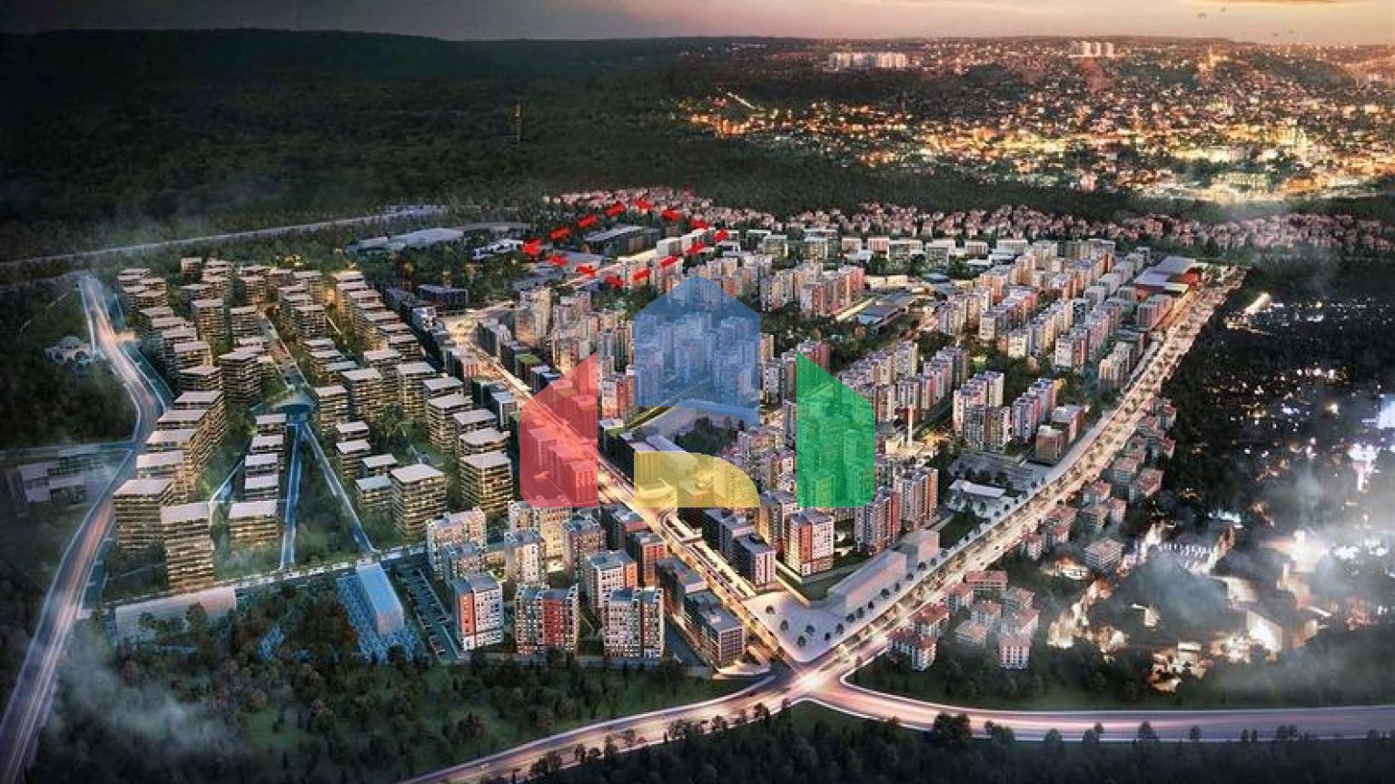 Квартиры планировки 2+1 и 3+1 в районе Кепез - Анталия